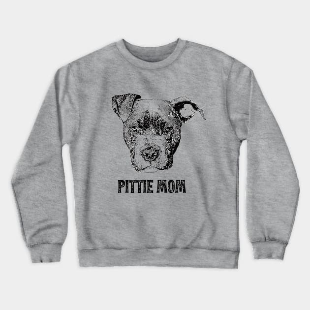 Pit Bull Terrier Mom - Pit Bull Mom Crewneck Sweatshirt by DoggyStyles